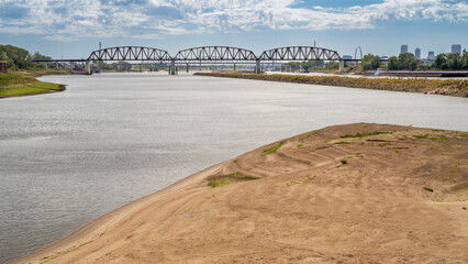 exit of the Chain of Rocks Bypass Canal into the Mississippi River above St Louis