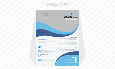 Business flyer template corporate design.
