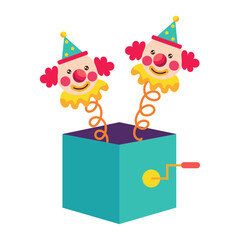 Fototapeta na wymiar prank box fools day happiness