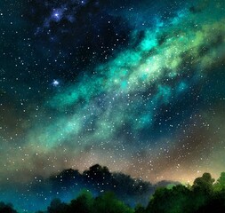 Fototapeta premium starry night sky
