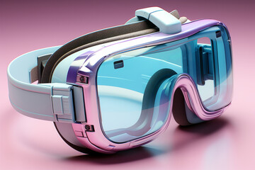 VR social interaction, symbolizing virtual meetups and connections in vibrant pastels, Generative AI