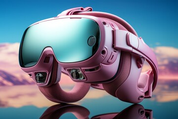 VR social interaction, symbolizing virtual meetups and connections in vibrant pastels, Generative AI