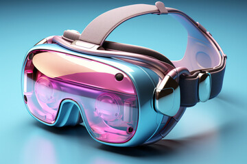 VR social interaction, symbolizing virtual meetups and connections in vibrant pastels, Generative AI