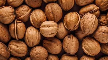 Walnut close-up commercial shooting PPT background poster wallpaper web page - obrazy, fototapety, plakaty