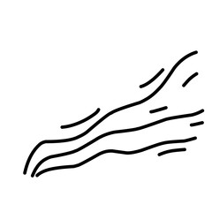 Fototapeta premium Smoke or Aroma line art