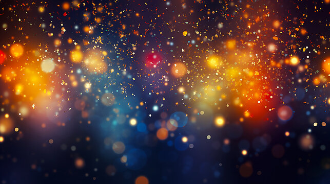 Abstract image of colorful glitter
