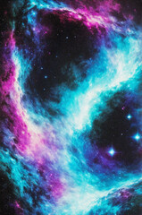 The ethereal beauty of a nebula, a celestial masterpiece formed by interstellar gas and dust particles across unfathomable distances