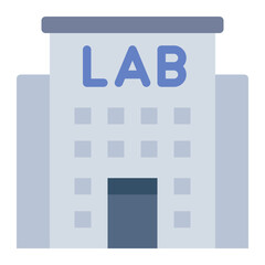 Laboratory colorful flat icon