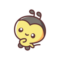 Fototapeta premium Cute Bee Character Design Illustration