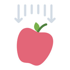 Gravity colorful flat icon