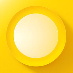 Gradient modern geometric abstract yellow circle background with empty space in the middle