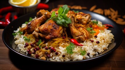rice with chicken generated by AI
