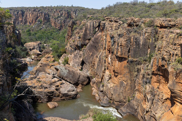 Schlucht und Fluss in dem Blyde River Canyon Nature Reserve