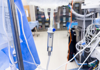 drug infusion drips, symbolizing the delicate balance of life and healing in healthcare settings