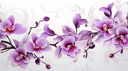 Orchid and Violet Diagonal Line Repeating Pattern