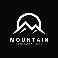 Mountain Logo with Outer Circle Perfection