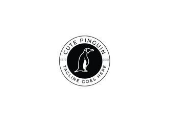 Pinguin vector illustration. Creative animal logo inspiration. can be used as symbols, brand identity, icons, or others.