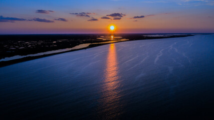 Sunset Reflections - Delaware Bay - obrazy, fototapety, plakaty