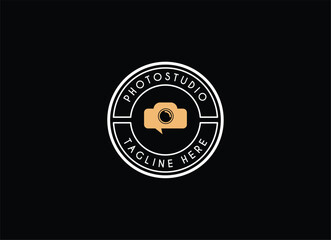 Photography studio and photo box logo design vector. 