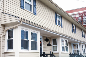 suburban homes, symbolizing the American dream of homeownership. Mortgage rates and interest shape the path to these idyllic residences