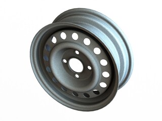 Trailer Wheel 13 inch 165R13 4 Stud x 100mm PCD 3D model