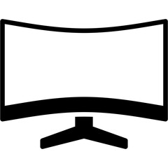 Monitor Curve Icon