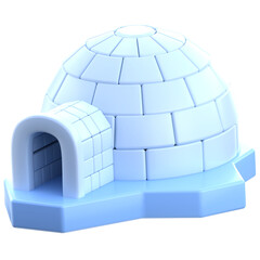 3d icon Igloo, 3d illustration, 3d element, 3d rendering. © 3DafaRizkiansah