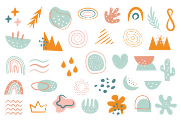 Abstract Earthy Element Aesthetic, Simple Modern Design