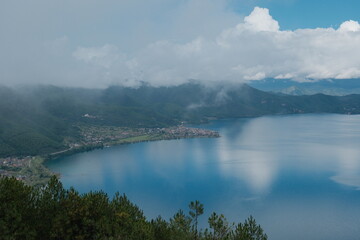 fog over the lake