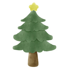 Christmas tree element illustration