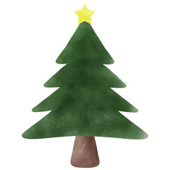 Christmas tree element illustration