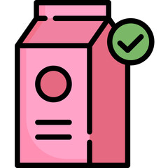 Milk filled outline icon. For presentation, graphic design, mobile application, web design, infographics or UI.