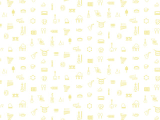 楽器の壁紙パターンイラスト