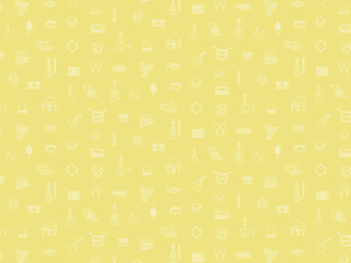 楽器の壁紙パターンイラスト