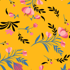 floral abstract pattern suitable for textile and printing needs