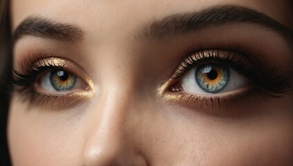 Fototapeta premium close up of eye. Generative AI 