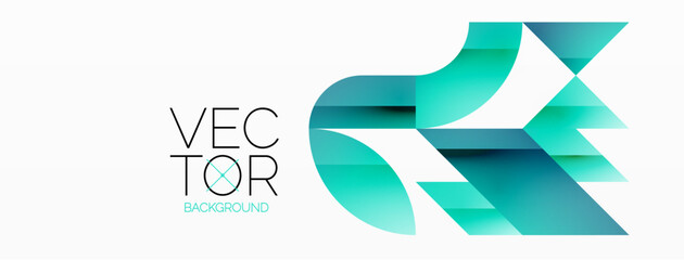 Abstract masterpiece formed by delicate interplay of circles, squares, and triangles. Geometric elements converge in harmonious chaos, evoking sense of modern creativity. Symphony of shapes