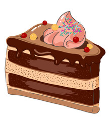 piece of chocolate cake