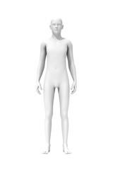 Man standing, 3D computer graphic image of human body