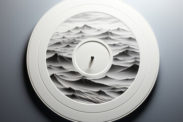 Limited edition white vinyl record mockup, providing an elegant platform for your exclusive music release, Generative AI