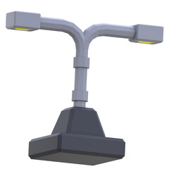 3d icon Street Lamp, 3d illustration, 3d element, 3d rendering.