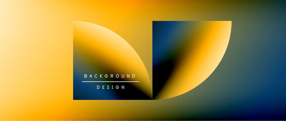 Bright color circle and round element minimal geometric abstract background for posters, covers, banners, brochures, websites