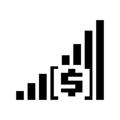 Fototapeta premium dollar icon or symbol and graph