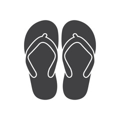 flip flop icon vector