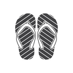 flip flop icon vector