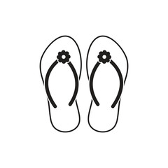 flip flop icon vector