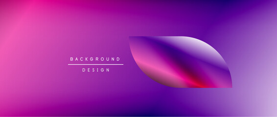 Circles and round shapes with gradients. Minimal abstract background, round geometric shapes, clean and structured design