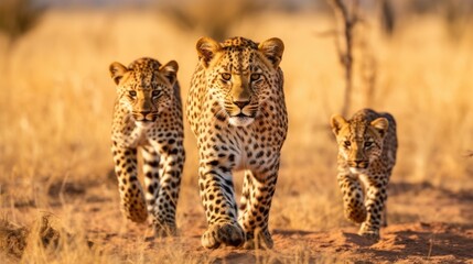 cheetah in the savannah