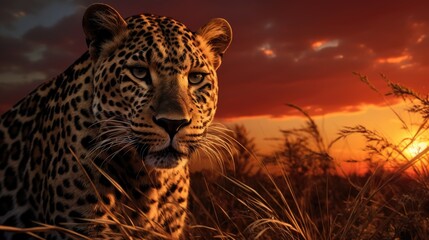 portrait of a leopard