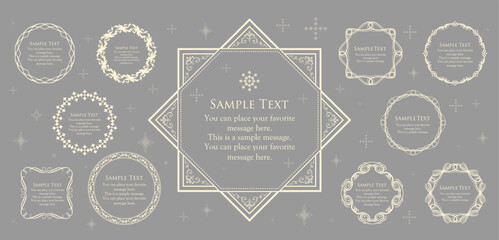 アンティークフレーム素材